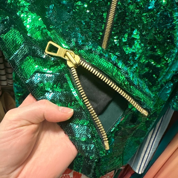 Gorgeous Balmain x HM green sequin dress size 4 - Picture 9 of 10